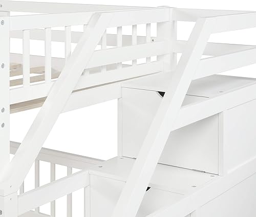 Miniatura 96 de Versatility - Litera individual sobre individual con escritorio y armario integrados, cama alta de madera maciza y plataforma independiente con