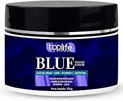 Máscara Matizadora Tonalizante Azul Royal Toplife Profissional 250g
