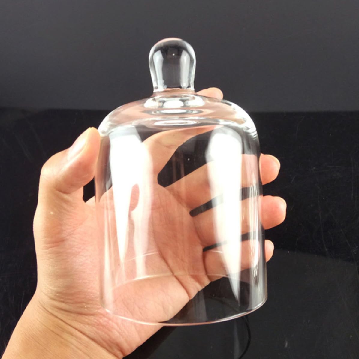 VILLCASE Portavelas de Cristal Diseño Romántico y Sencillo 2 Juegos y Ambiente Acogedor en Vidrio para Fiestas, Decoraciones Obsequios