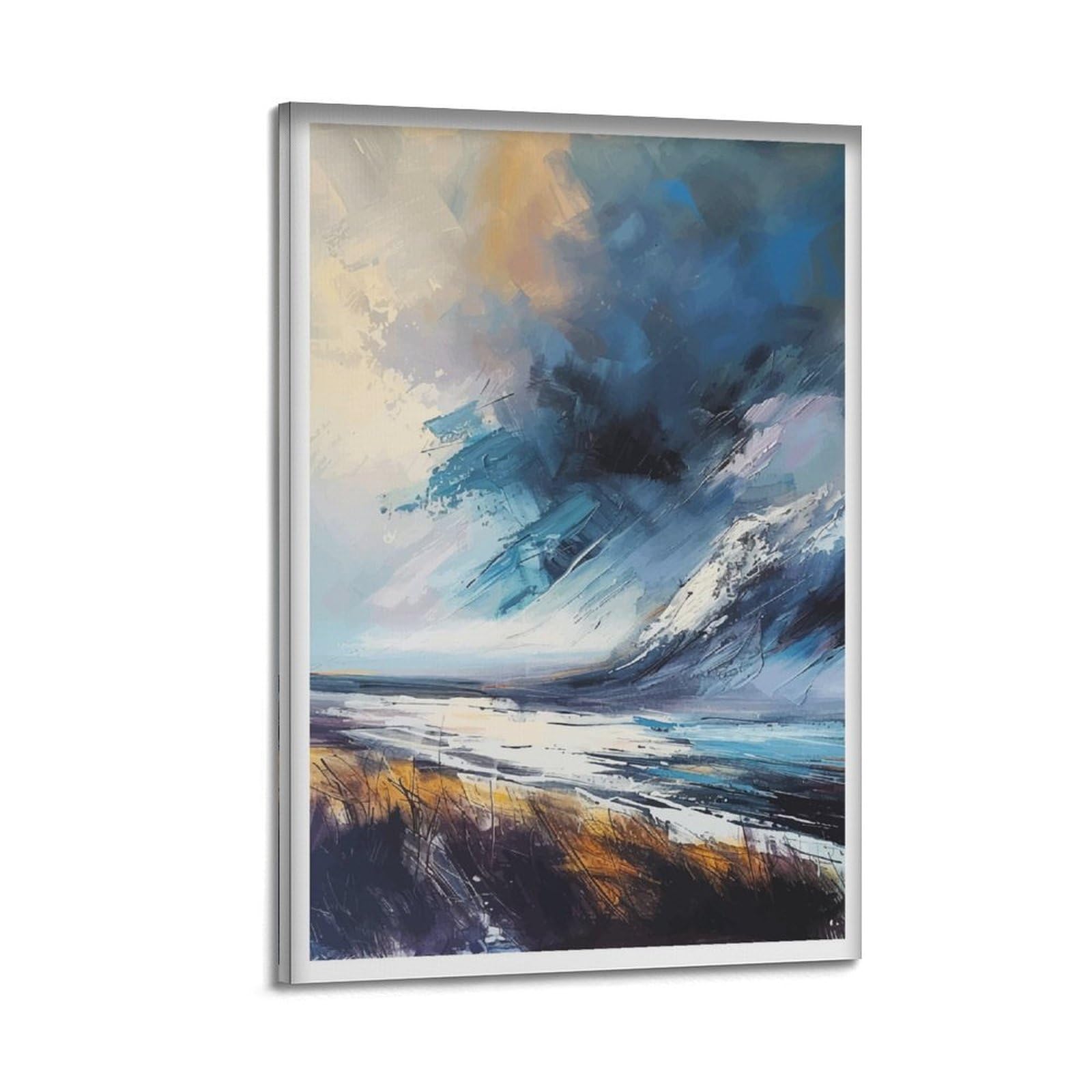 xiaoxiaoshen Ben Nevis Abstract Scottish Highlands Mountain Majesty Scotland Landscape Canvas Poster Wall Art Prints Room Aesthetic Murals Bedroom And Living Decorations 24x36inch(60x90cm)