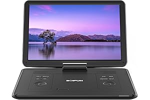 Play DVDs and Blu-rays Wirelessly with This 17.5" Portable Player