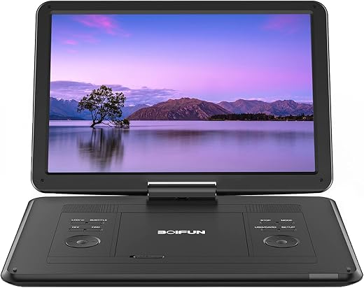 17.5" Portable DVD Player with 15.6" Large HD Screen, 6 Hours Rechargeable...