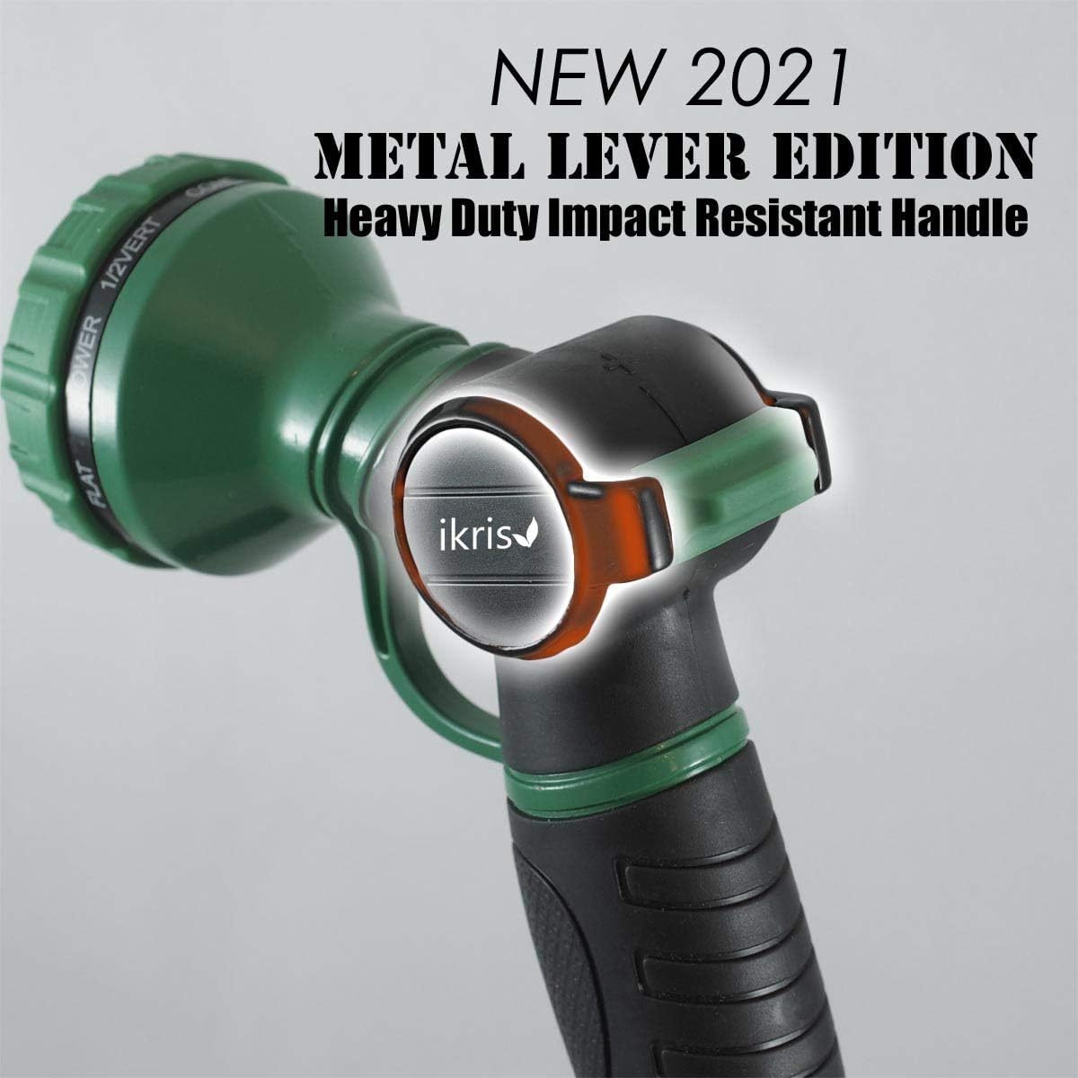 Metal Lever Garden Hose Nozzle 10-Pattern One-Touch Sprayer: Home Improvement