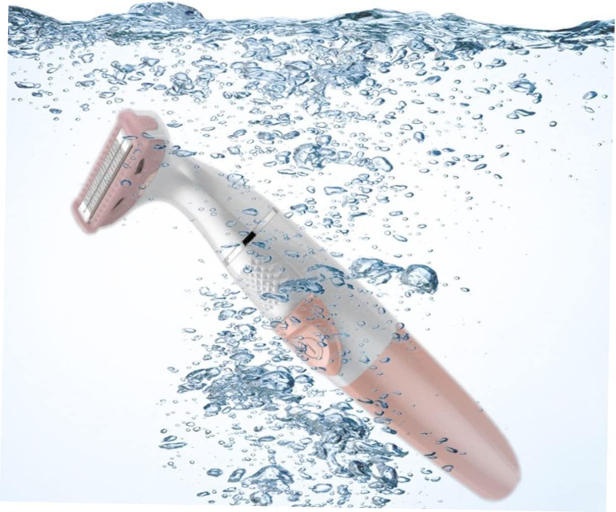 WOONEKY Women Electric Razor Hair Removal Tool Compact Painless Electric Shaver Trimmer for Body Hair Removal Safe Material for Travel and Sensitive Skin