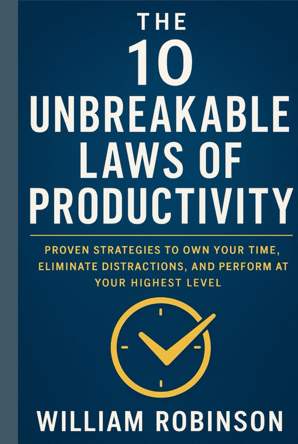 THE 10 UNBREAKABLE LAWS OF PRODUCTIVITY: Proven Strategies to Own Your Time, Eliminate Distractions, and Perform at Your Highest Level (The ... Success, Influence, and Lasting Impact)