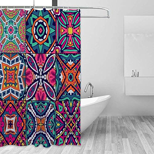 Rideau de douche CHEHONG polyester 66x72 inch imperméable lavable machine