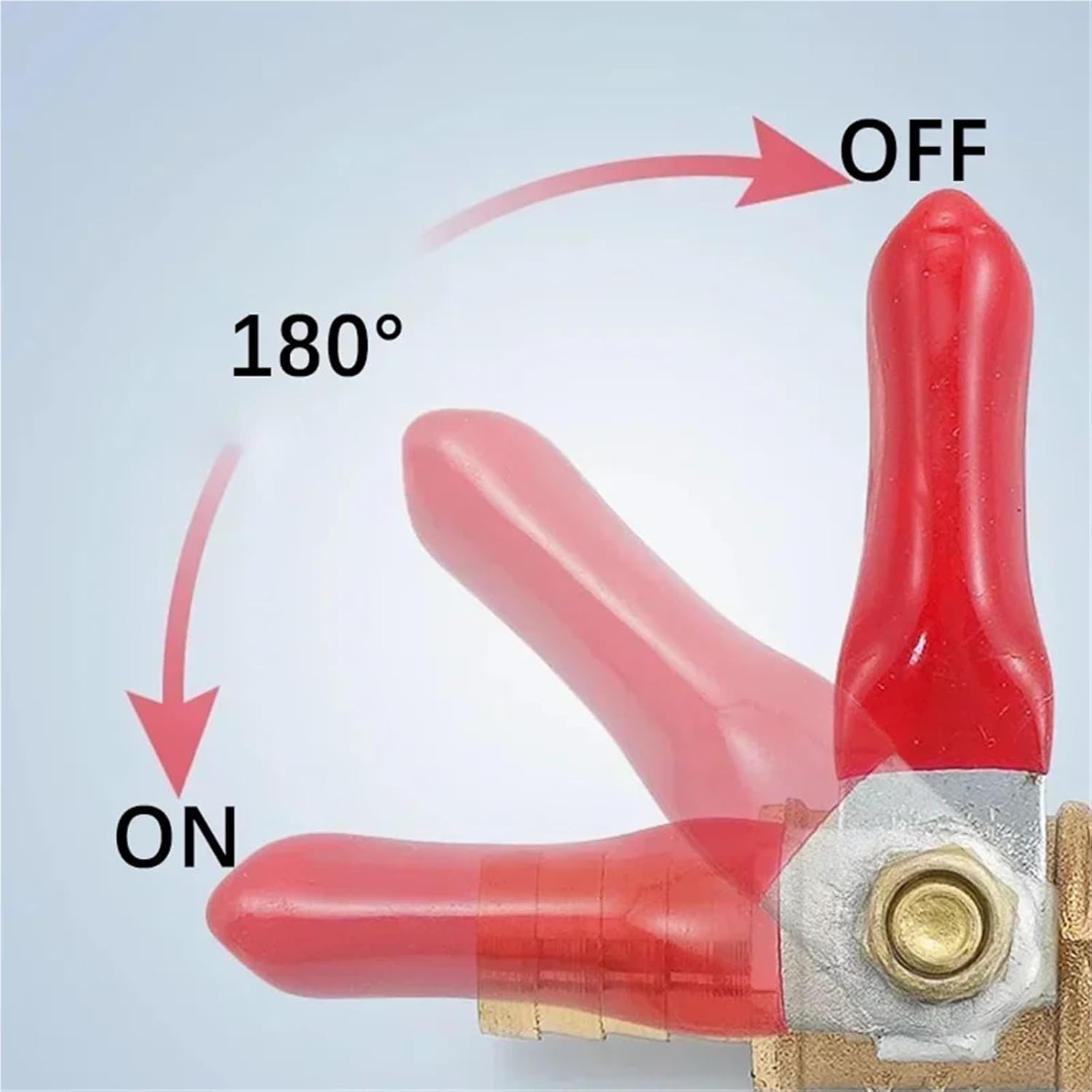 Brass Pneumatic Shut Off Ball Valve Pipe Fitting With 6/8/10/12mm Hose Barb And 1/8 1/4 3/8 1/2 Inch Male Thread Connectors 10Pcs(8mm Tube,10 PCS_1/2")