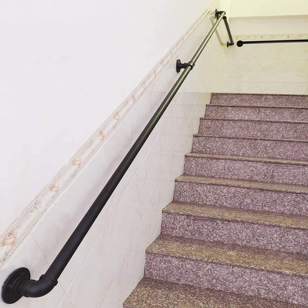Main courante en fer de 18ft pour escalier avec supports muraux