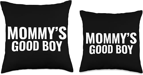 Miniatura 3 de mommy's good boy Almohada de tiro 18x18, multicolor