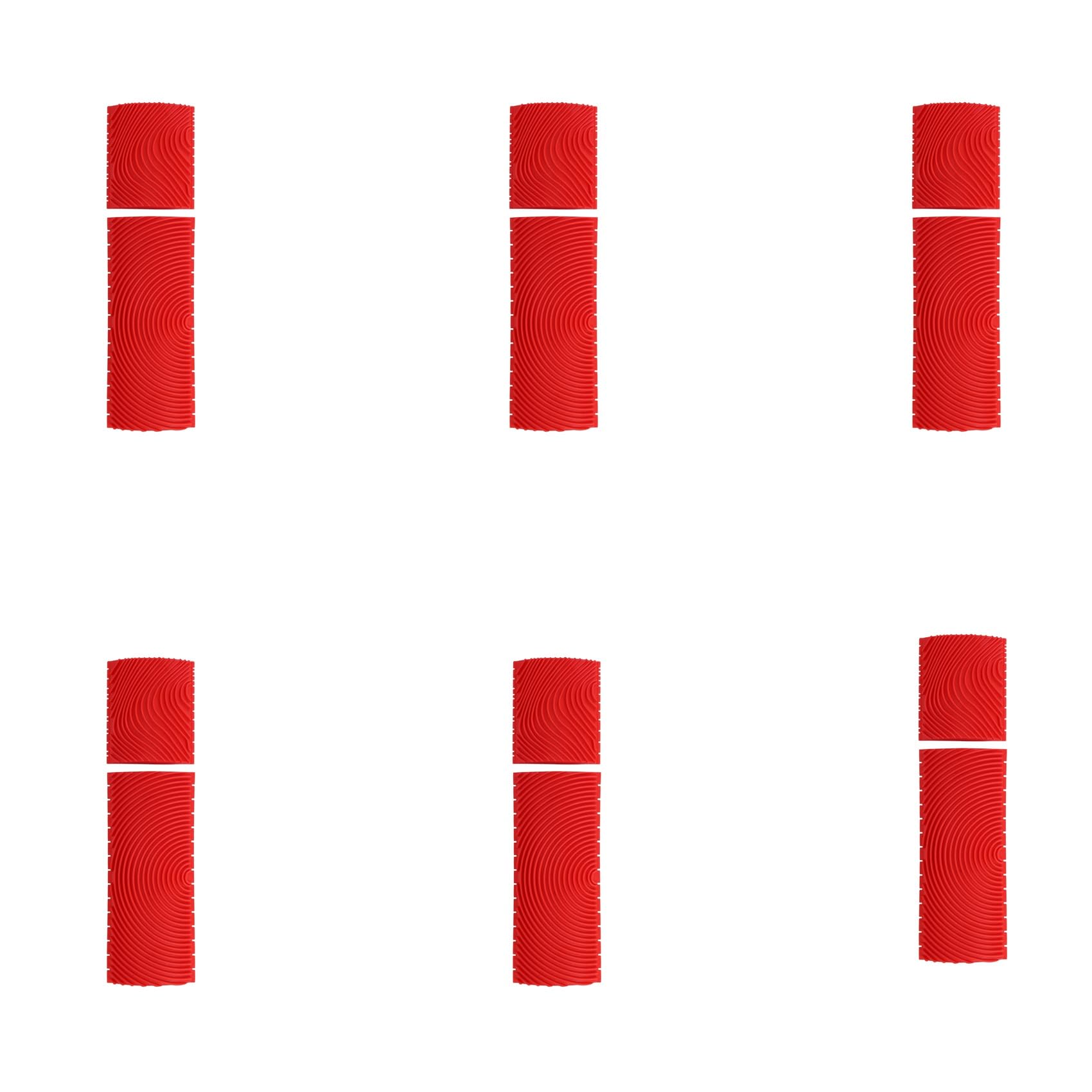 Ctrlzs Grain 12Pcs 3 Inch 6 Inch Imitation Wood Paint Roller Brush Wall Painting Tool Sets Wall Texture Art Painting Tool Set
