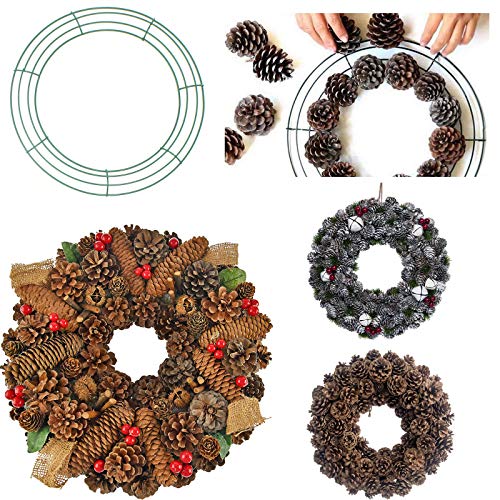 image for Nother Valentine's Day 4 Packs Metal Wreath Frame Green Round Wire Wre