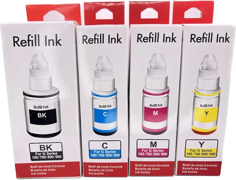 Kit 4 Tintas Compativel Canon G3110 G3111 G4111 Gl-190