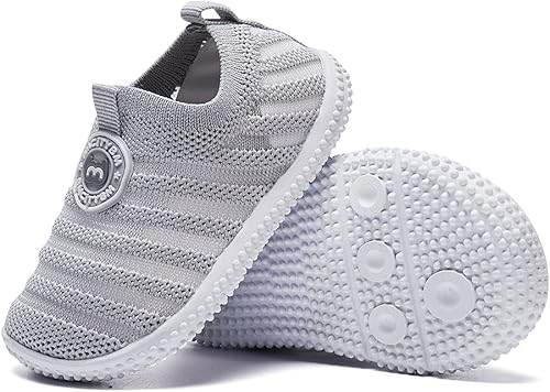 Vista 5 de Tenis antideslizantes para los primeros pasos, bebés, niños y niñas de 6, 9, 12, 18 y 24 meses
