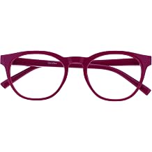 OPULIZE BLU Blue Light Blocking Reading Glasses for Women Men, Cool Round Frame with Anti-Glare Computer and Gaming Eyewear, UV and Eyestrain Protection, Pink +1.50 Pack of 1