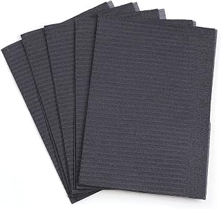 lasenersm 25 Pieces Disposable Tattoo Bibs 3 Ply Dental Bibs Patient Bibs Tattoo Table Covers Clean Pad Tattoo Tray Covers Tattoo Table Mat Tattoo Supplies(Black)