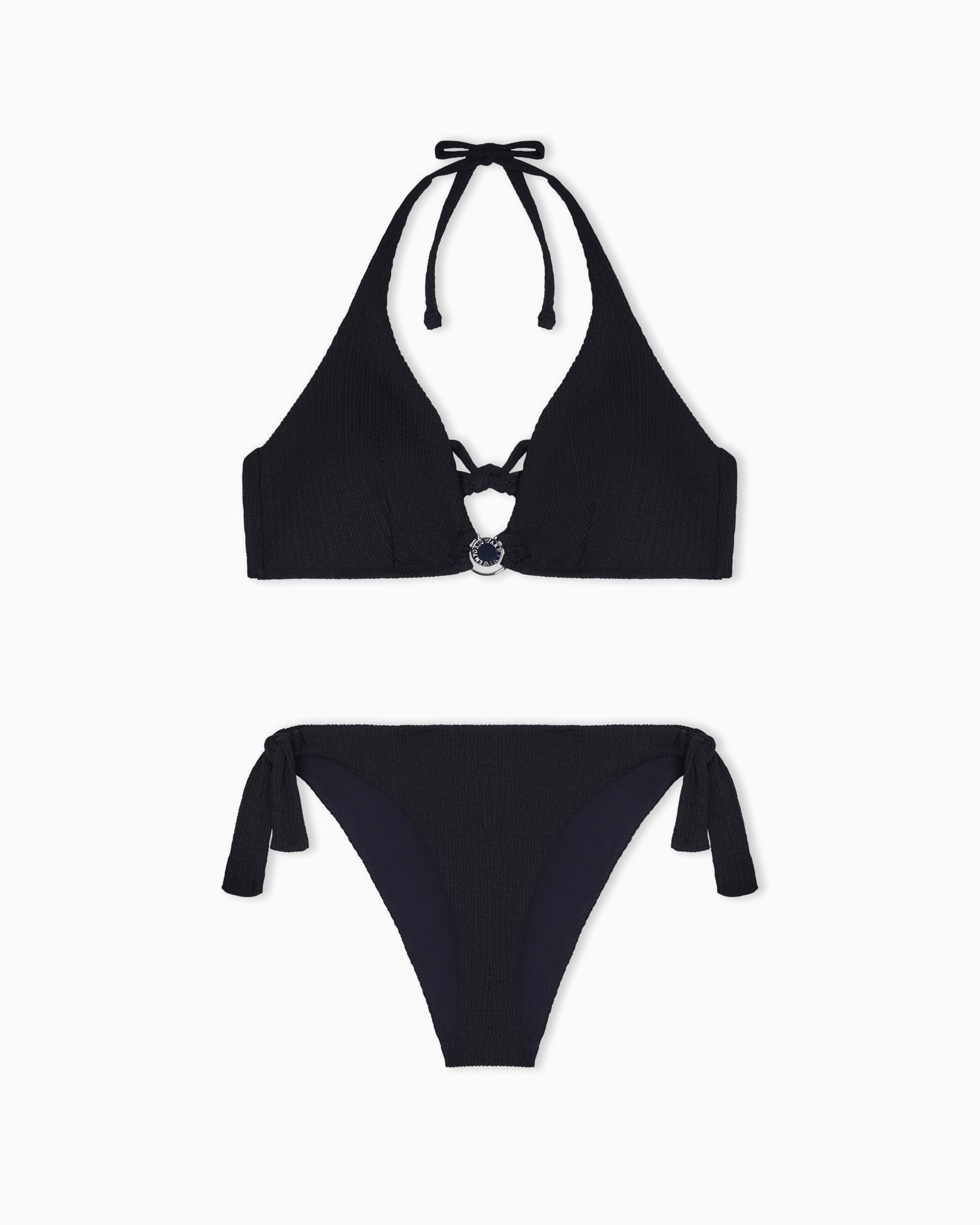Emporio Armani Triangle+High Waist Brief Bikini Set di Bikini Donna (Pacco da 2)