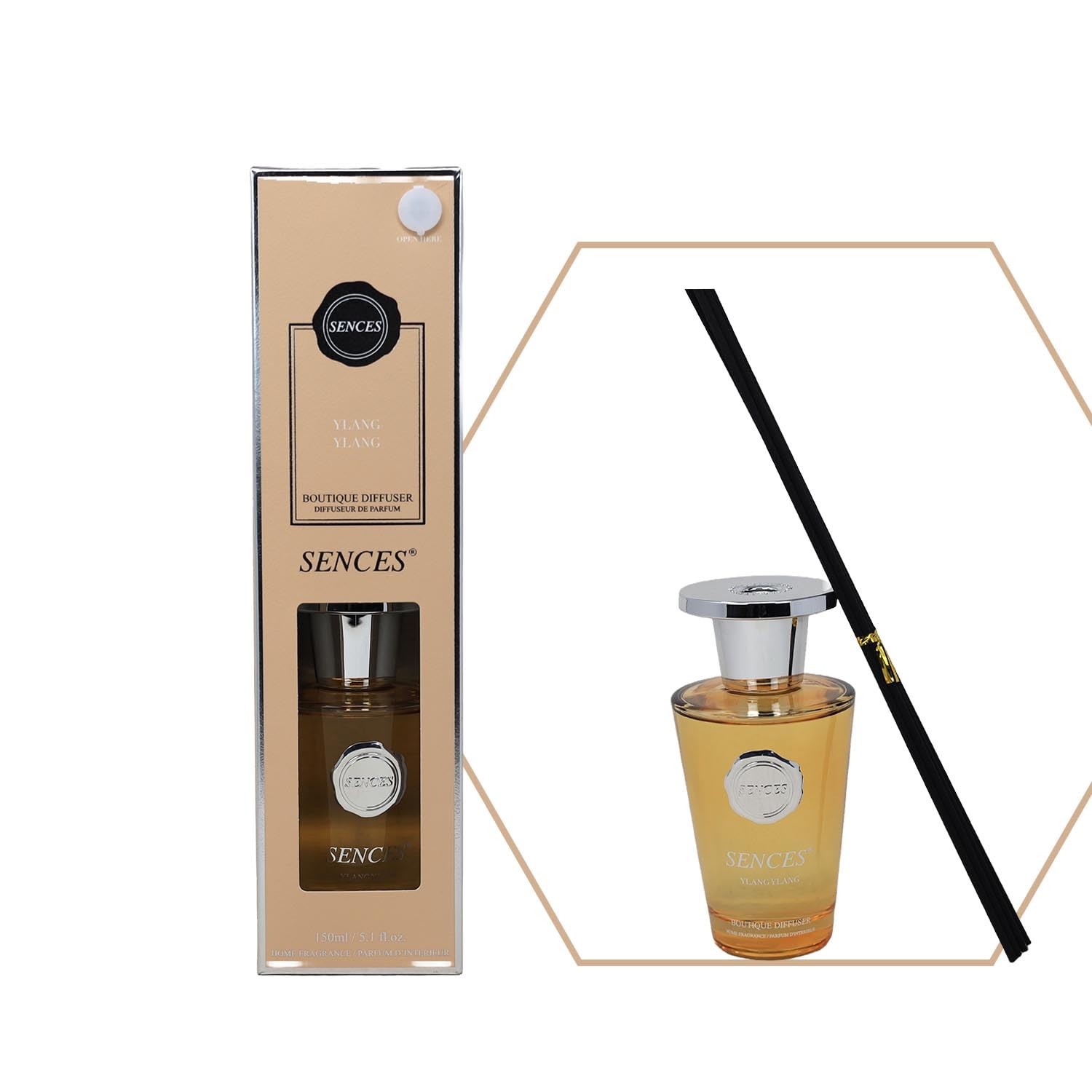 Baltus Reed Diffuser 150ml Ylang Ylang Air Freshener Room Scents Aromatherapy