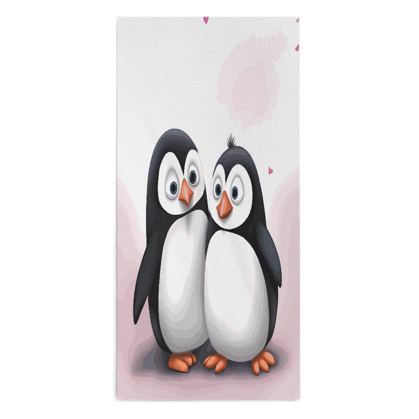 Btcowzrv Style I Love Penguins Bath Towel Beach Towels Shower Towel
