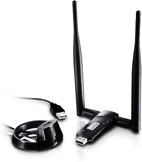 Netis WF2151 Wireless N600 Dual Band USB Adapter, Supports Windows, Mac OS, Linux, 5dBi High Gain Antennas, Free USB Cradle