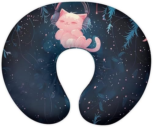 Miniatura 8 de Funda de almohada de lactancia de dibujos animados para recién nacido, estampado de perro salchicha en forma de U, funda de almohada de lactancia