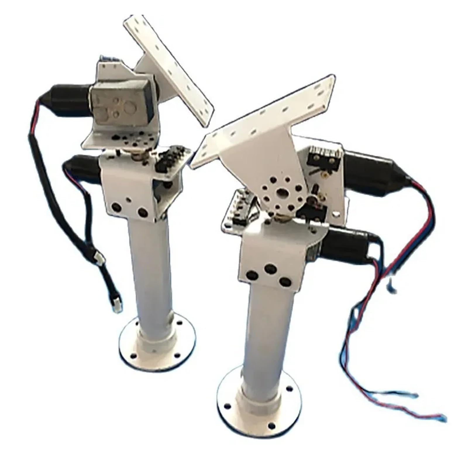DIY DC dwuosiowy Pan Tilt śledzenie i monitorowanie energii słonecznej Robot duże obciążenie wysoki moment obrotowy w całości z metalu oś X oś Y motoreduktor ślimakowy Dla początkujących DIY