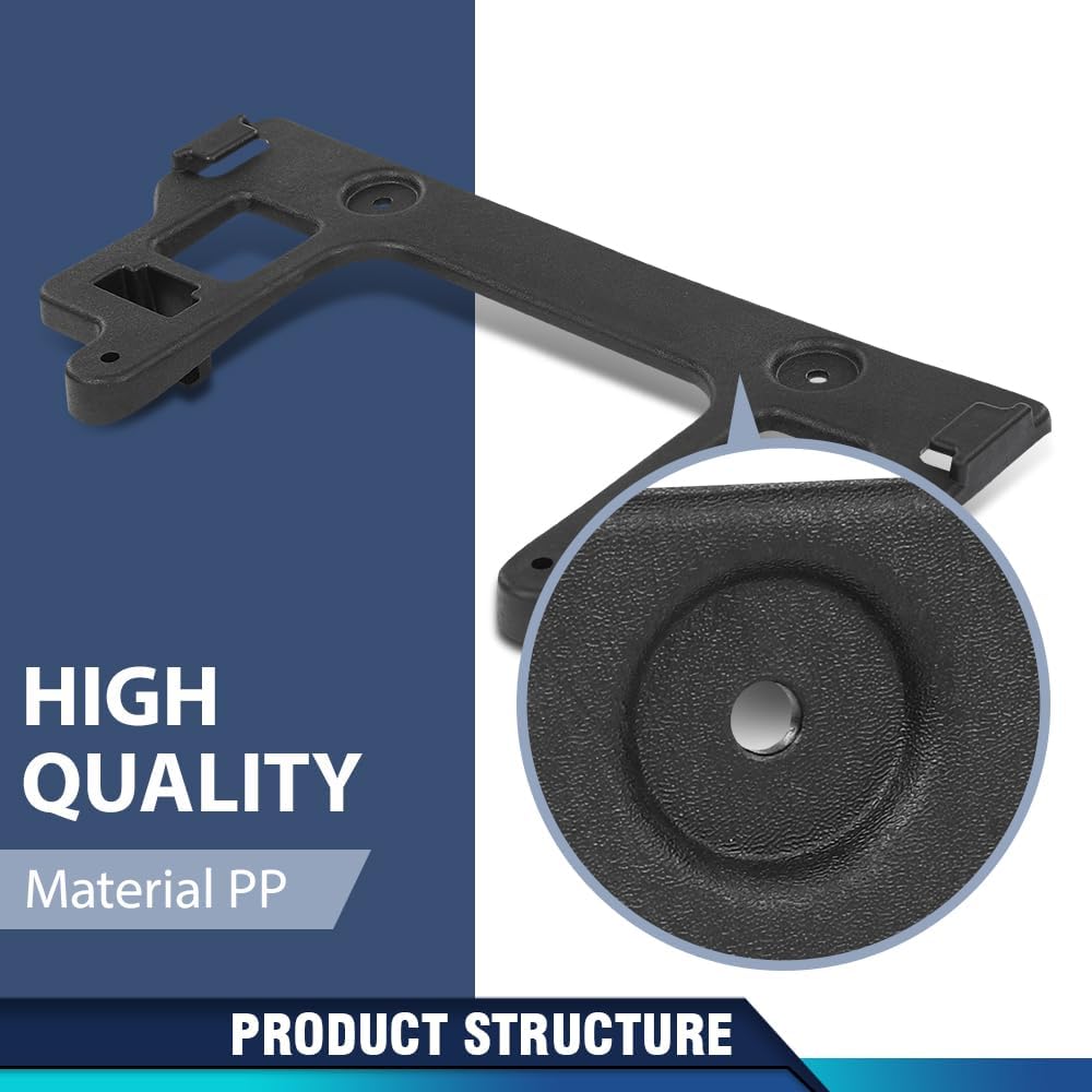 PIT66 Front License Plate Bracket Frame Tag Holder Compatible with Ford F150 Raptor Pickup 4-Door 3.5L 2017-2020 FO1068199, HL3Z17A385AB Black PP