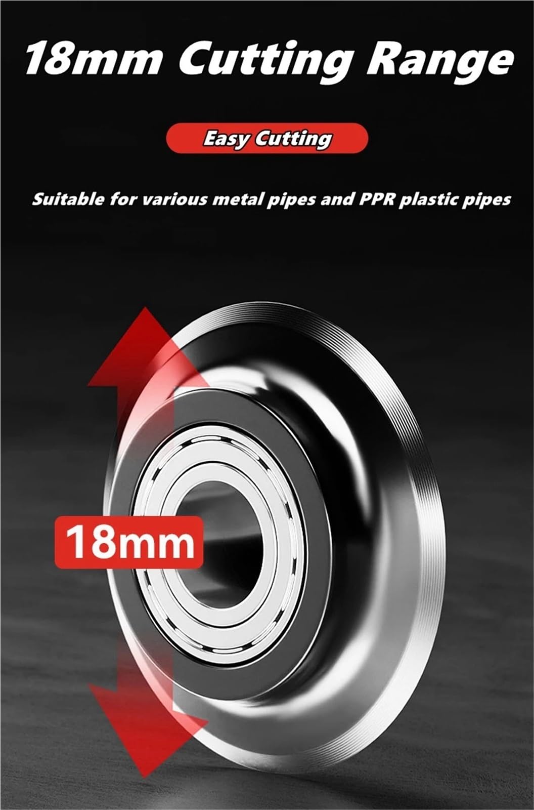 Cortador de Tubos con trinquete de 8-29 mm, Universal, for Acero Inoxidable, Cobre y Aluminio, Tijeras de trinquete, Herramientas manuales for Cortar mangueras.(L)