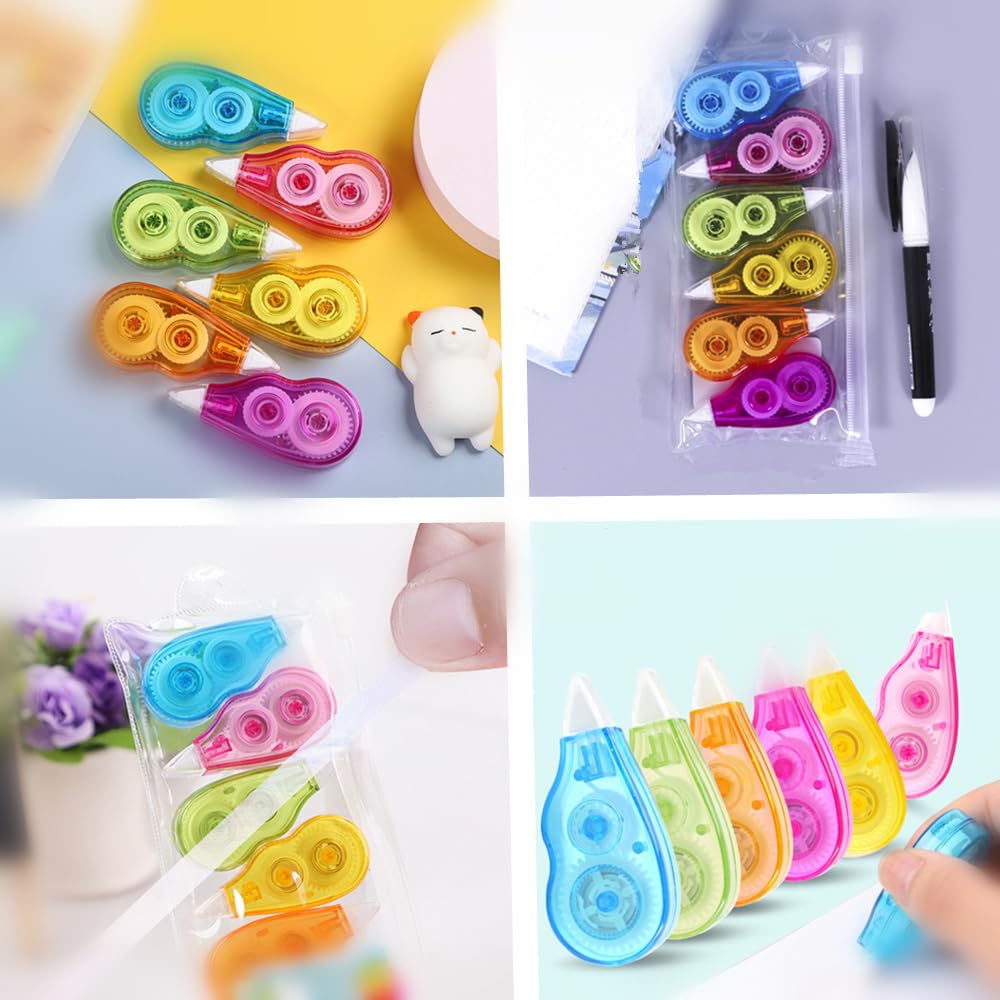 Nastro Correttore A Nastro - 30 Metri X 5mm, Design A Penna, Facile Da Usare Per Ufficio E Scuola - Foto 2