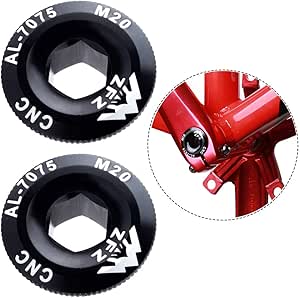 Kurbelschrauben Für Fahrrad 2er Set - M18 Aluminium Kurbelkappen