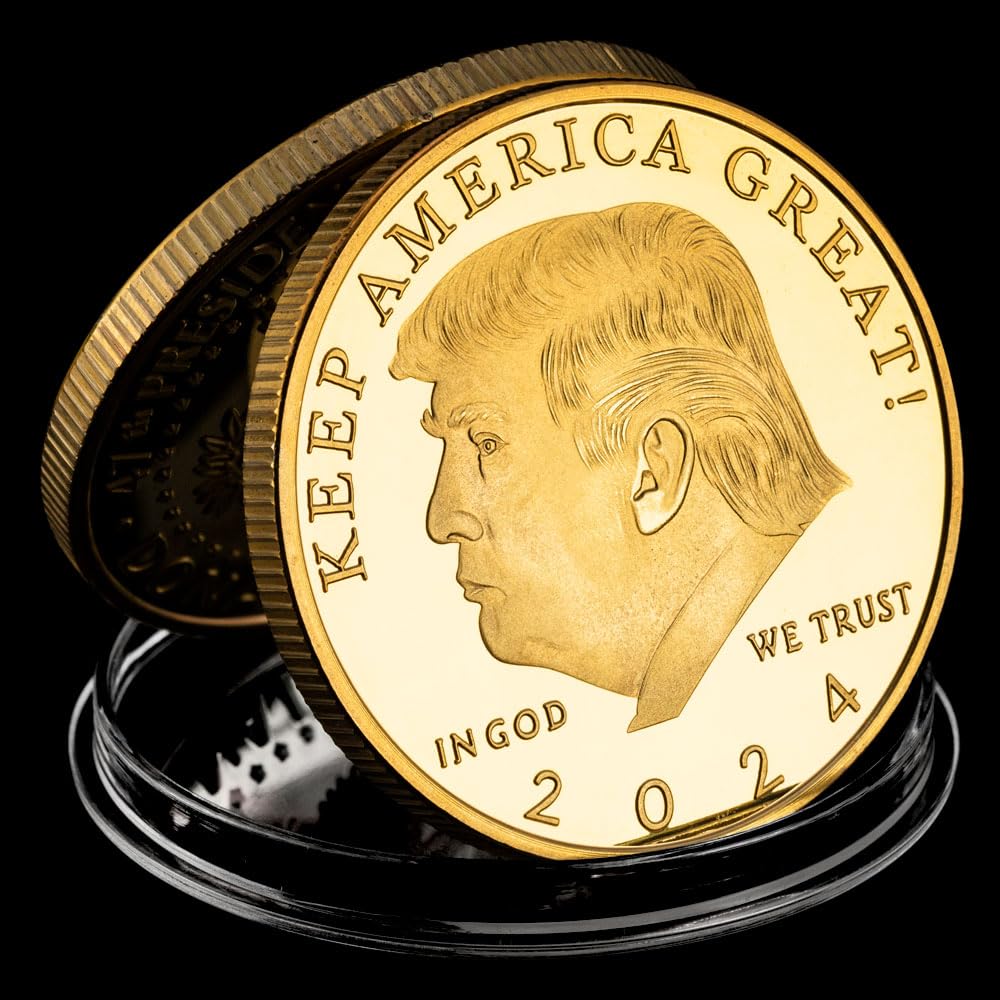Amazon.com : 2024 Trump Commemorative Coins Keep America Great 