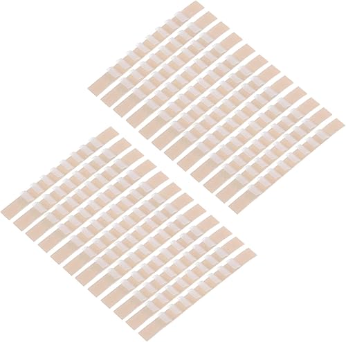 Miniatura 10 de uxcell 200 tiras adhesivas de silicona antideslizantes para colgar ropa para perchas de madera y plástico, color negro (2.76 x 0.25 pulgadas)