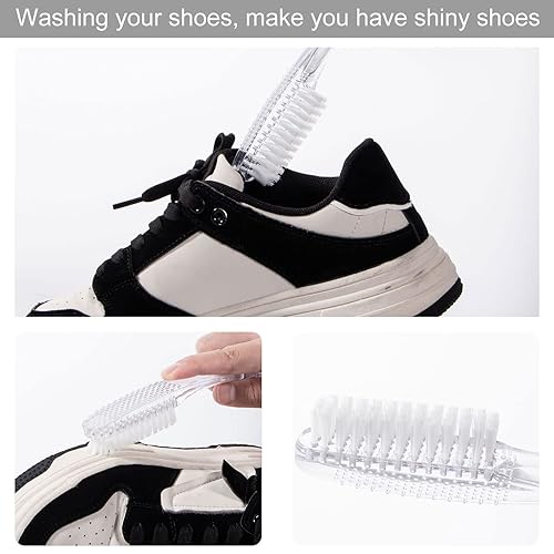 Miniatura 14 de Cepillo de uñas para limpiar las uñas, paquete de 3, cepillos de uñas de doble cara para limpieza de uñas y dedos de los pies, cerdas suaves