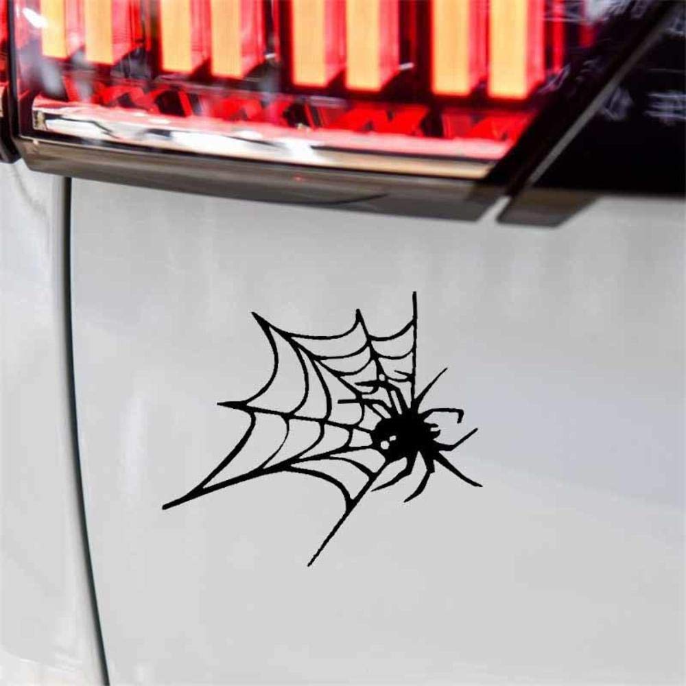 Handmade By Stukk Black Tela Araneae Web Spider Fun Window Bumper Vinyl Decal Jdm Sticker 15Cm X 12.5Cm