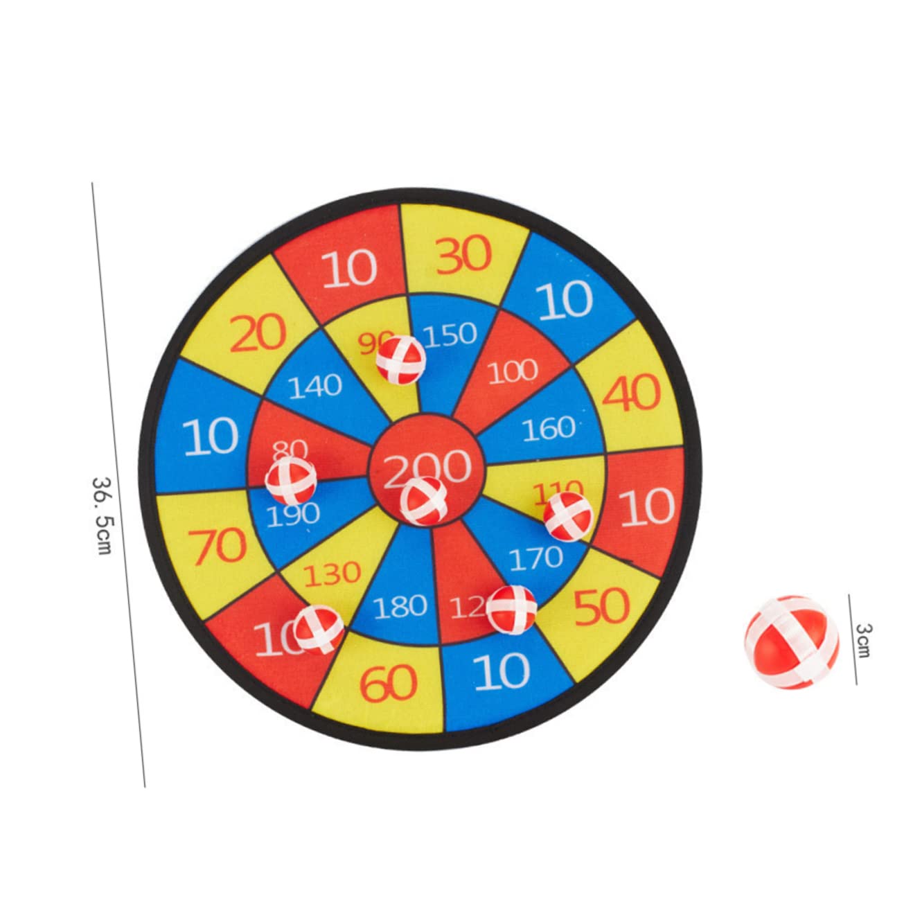 KOMBIUDA Sticky Ball Set Fabric Kit Boys and Girls Game Portable Party Toy Hand-Eye Coordination Fun