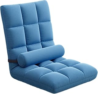 Silla Tatami Bambú con Respaldo,SillóN SalóN JaponéS Tatamis,Silla De Dormitorio Japonesa,Fuerte Y Duradero,Adecuado para Yoga,Hogar,Oficina,MeditacióN,Lectura,Siesta