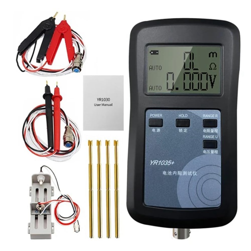 YR1035+ 4-Draht-Lithiumbatterie-Innenwiderstandstester 100V Batterie-Innenohmmeter für Ni- Ni-CD Li-Ionen-Batterie, Aufgerüstete Version