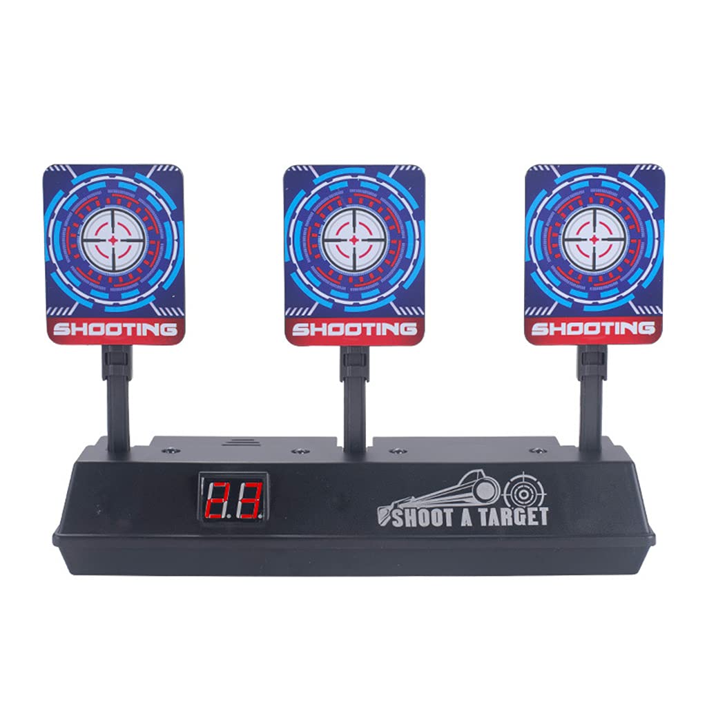 FENOHREFE Durable Electric Score Foam Blaster Battle Game Toy With Auto Reset Realistic Sound Outdoor Training Scoring Board Scoring Targets Score Scoreboard Score Board Game