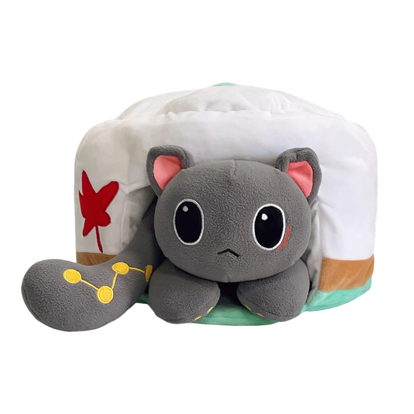 CALEMBOU Anime Plush Doll, Kawaii Honkai Star Rail Cat Series Stuffed Doll, Cute Collectable Plush Doll for Birthday Gifts(Dan Heng)