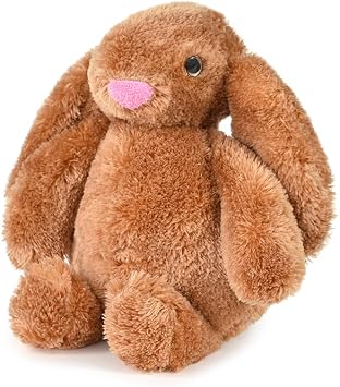 Özgüner Oyuncak Peluş Tavşan 40 cm Uzun Kulaklı Yumuşak Uyku Arkadaşı, Ponçik Sarkık Kulaklı Doldurulabilir Oyuncak