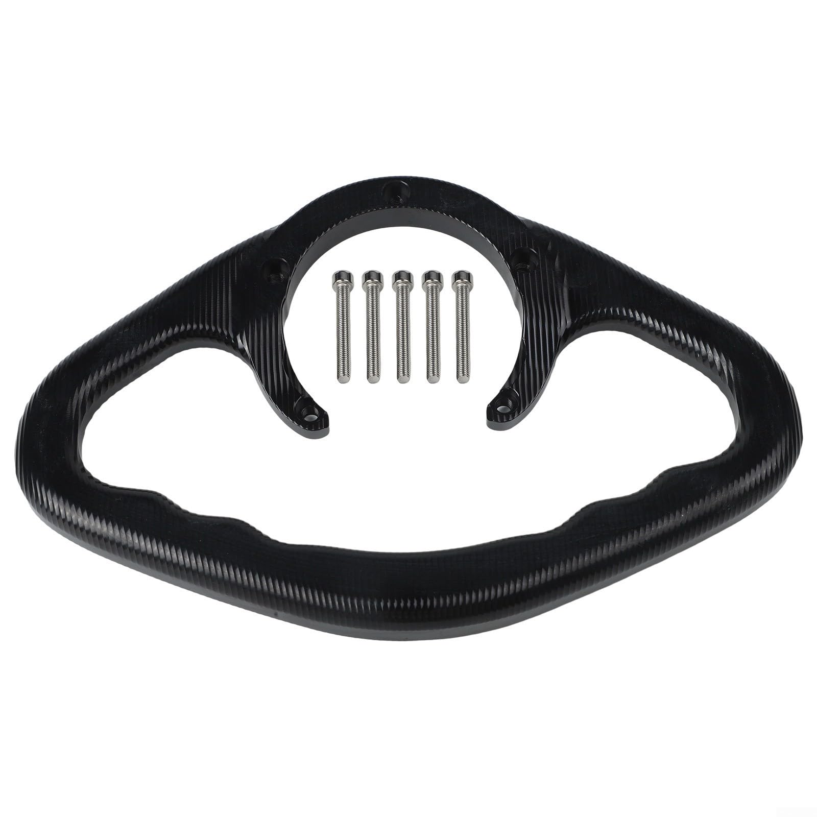 Poignée de réservoir de moto pour YZF-R1 R6 R25 R3 MT-03 MT-07 FZ1 FZ6 FZ8 XJ6 Aluminium (noir)