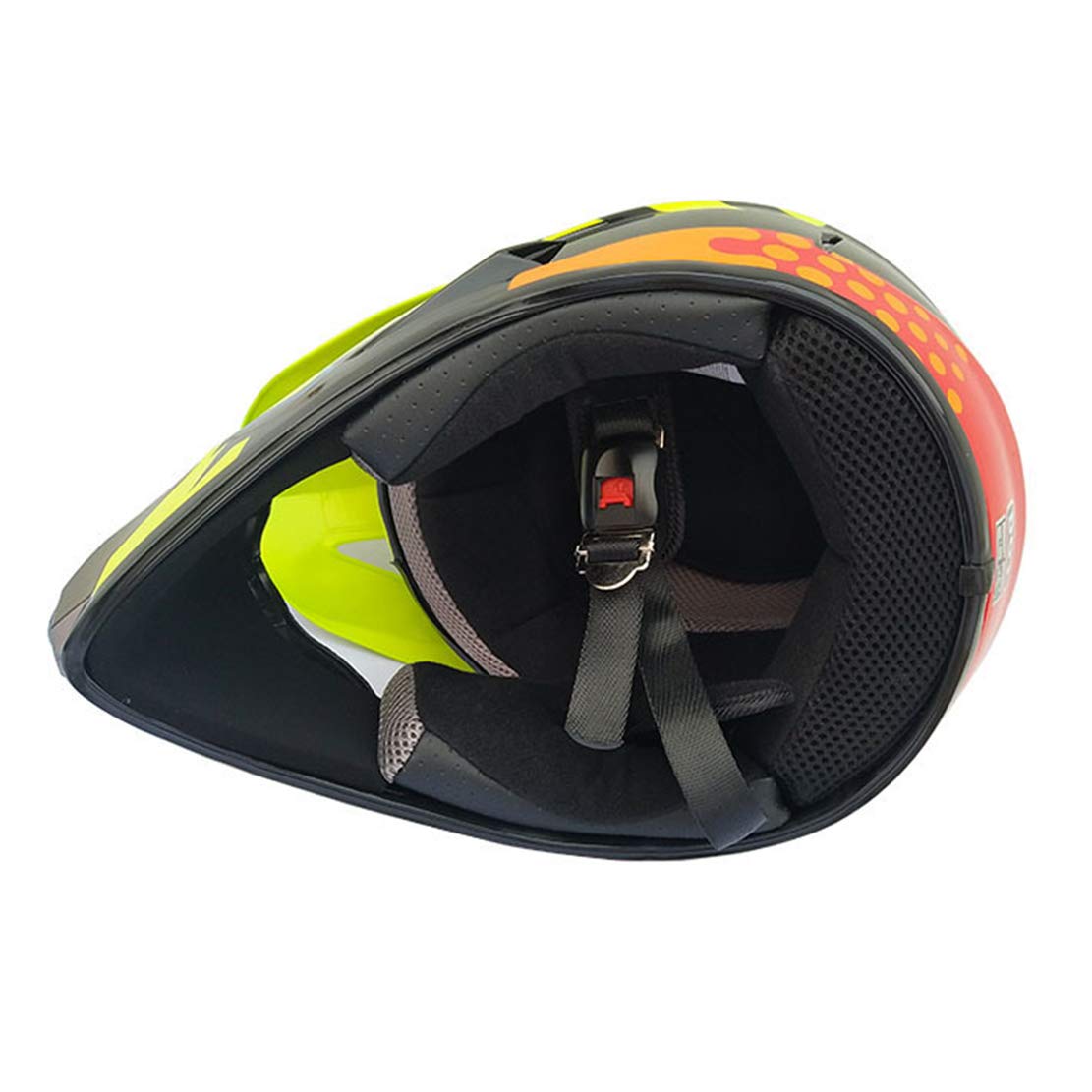 ATK Kask motocyklowy, kask motocrossowy, z szybą przednią, rękawice motocyklowe, standard ECE