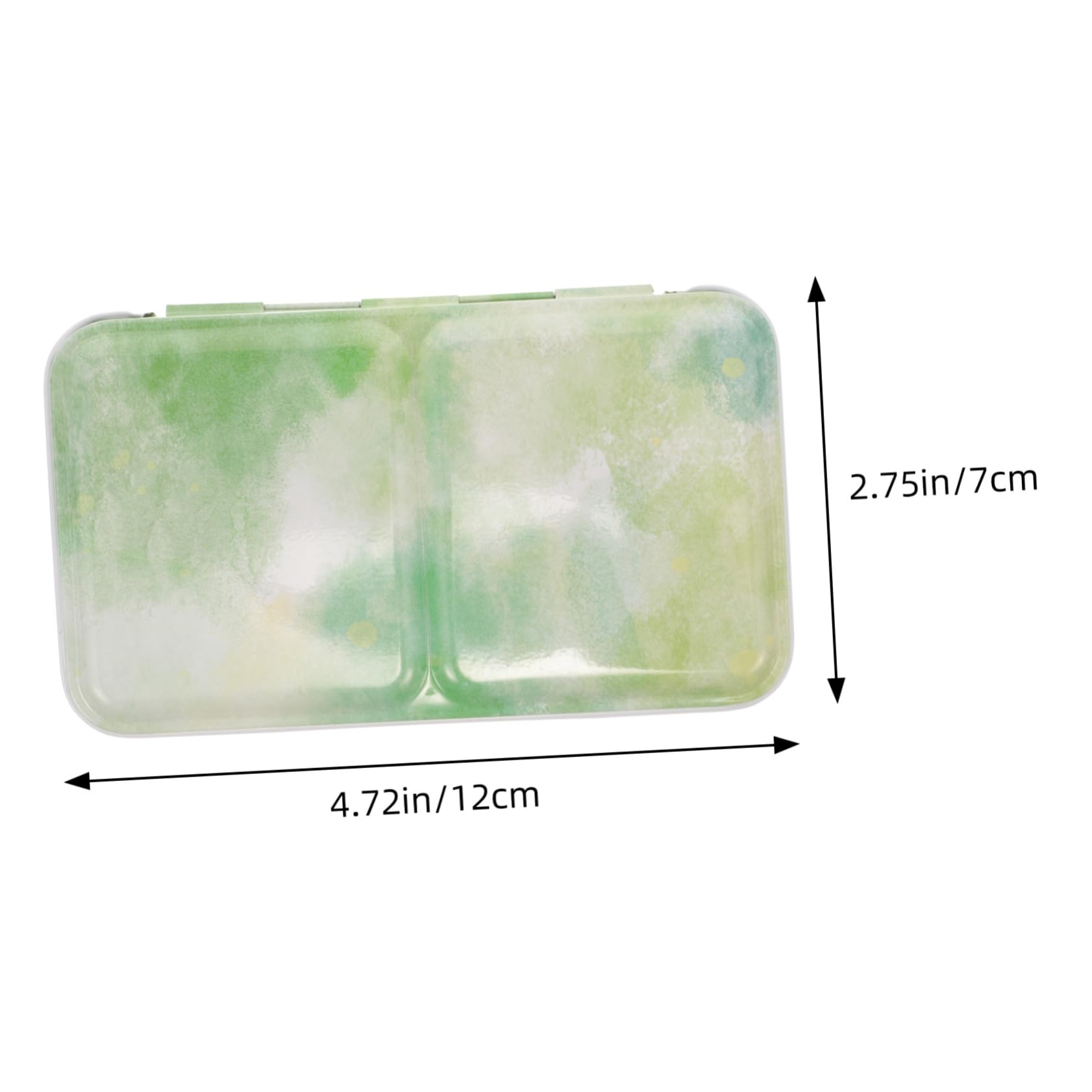 KOCKSHION Portable Iron Watercolor Pigment Box Empty Mixing Case for Artists Durable Palette Holder with Lid for Travel and Outdoor Painting for Easy Carrying