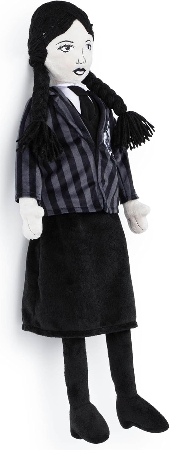 Jay Franco Wednesday Addams Plush Pillow Buddy - Super Soft Stuffed Character Pillow - Polyester Microfiber, 26 Inches