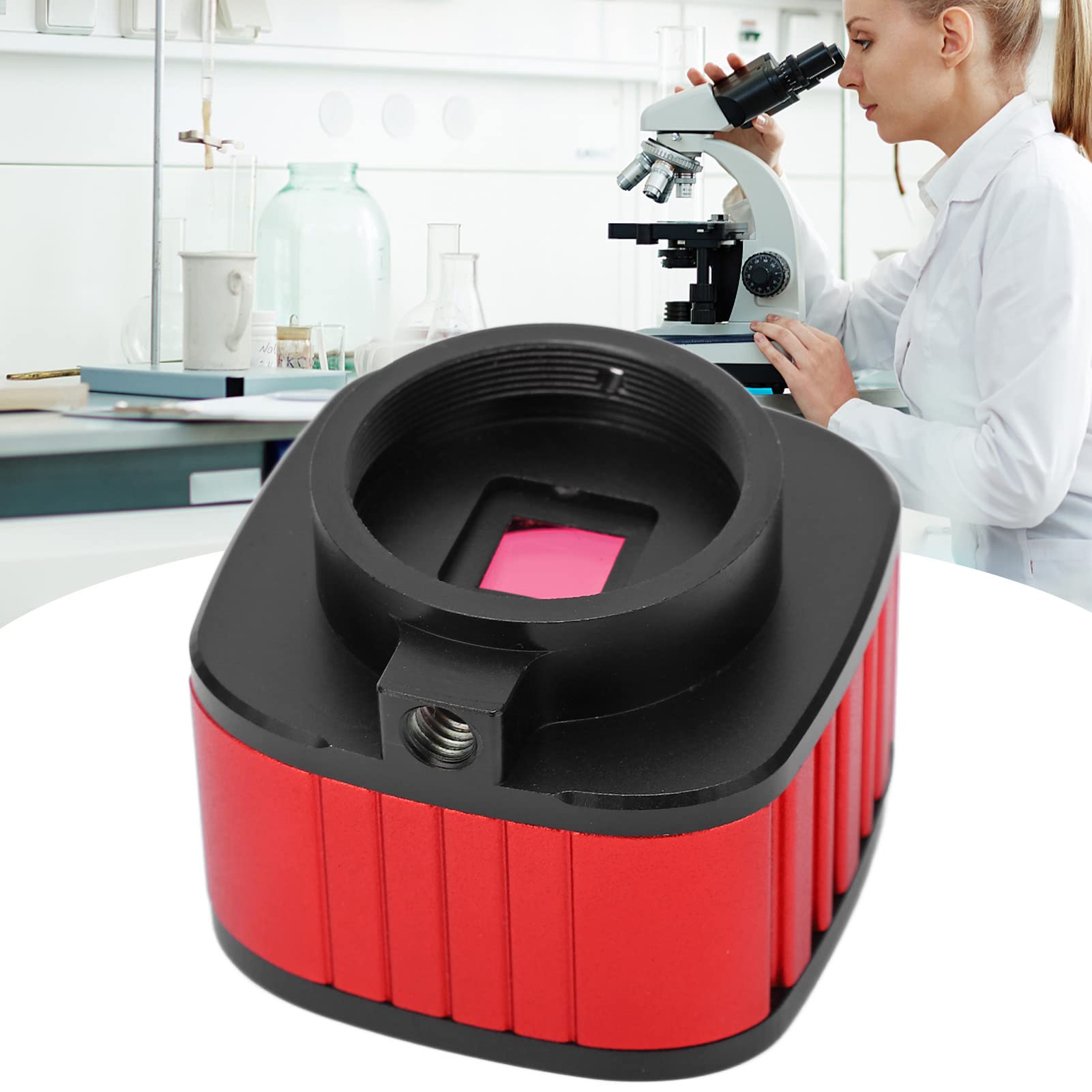 Hyuduo Kamera Mikroskopowa USB Cyfrowy Okular Elektroniczny CMOS 12 MP Akwizycja Obrazu HD USB 2.0 ze Stabilnym Sygnałem Wyjściowym do zastosowań w Mikroskopach do Inspekcji Przemysłowych i