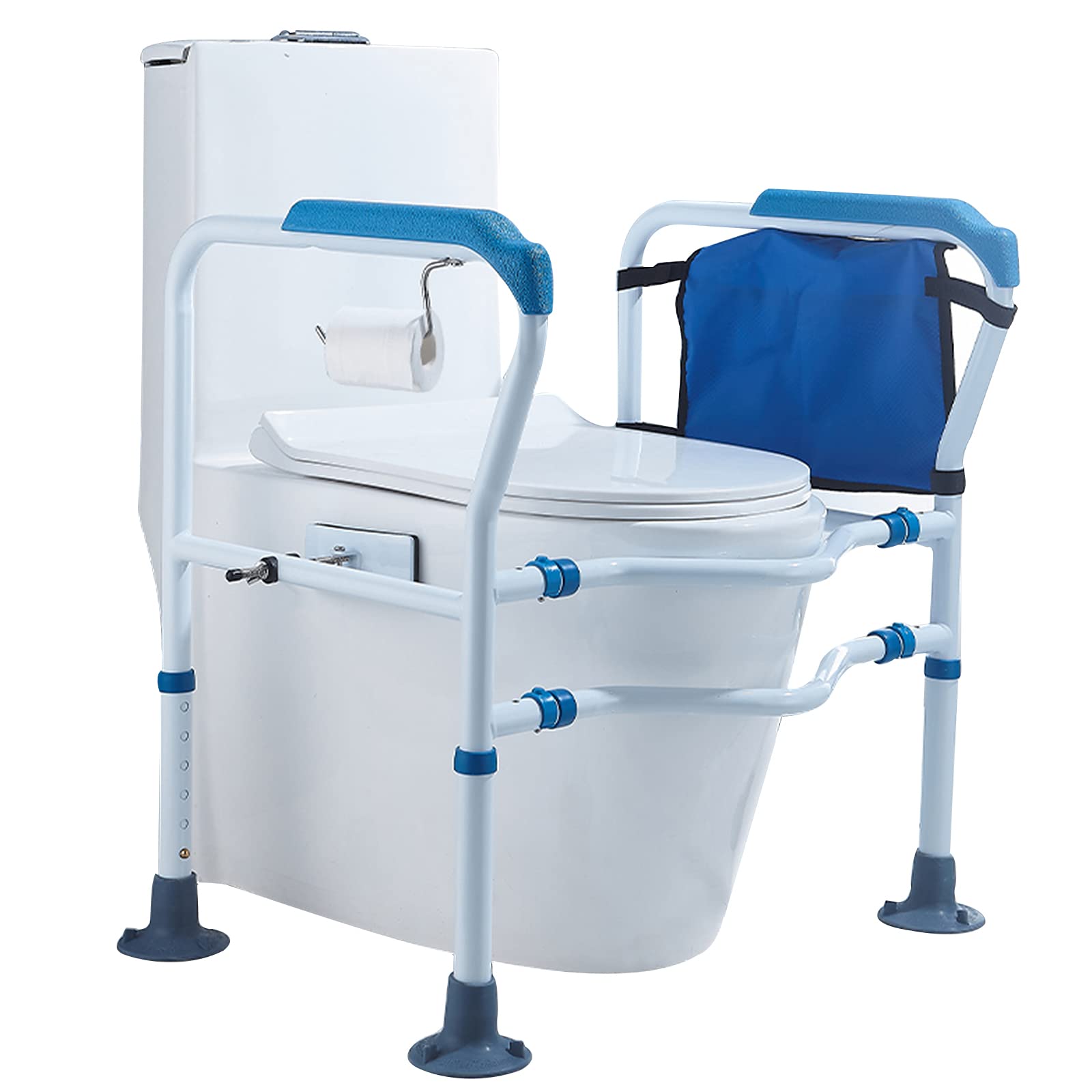 Buy Toilet Safety Frame, KEPDTAI Upgrade Steel Toilet Safety Rails with