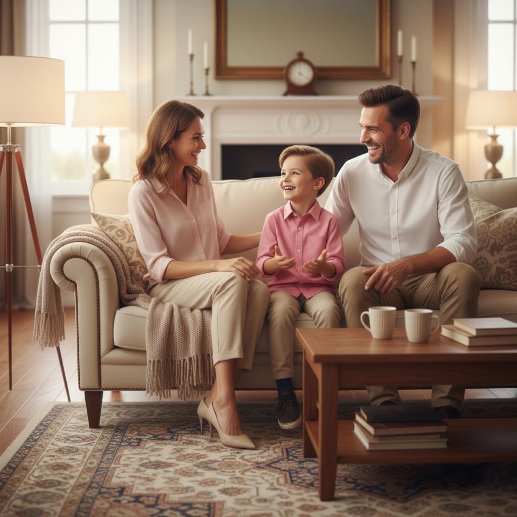 OCHENTA Little Big Boys' & Men's Long Sleeve Button Down Oxford Casual Dress Shirt - Image 5