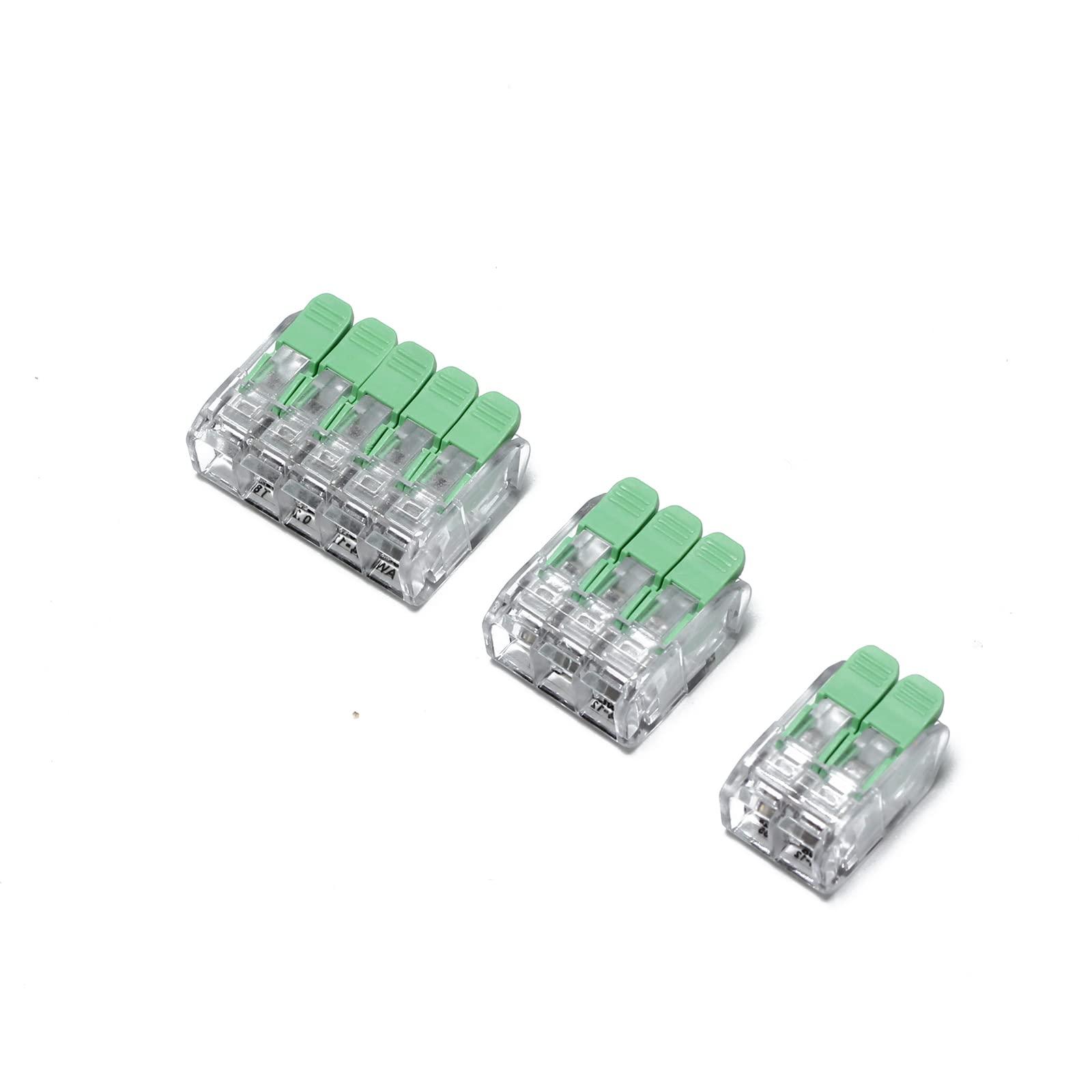 KQO Lever-Nuts 2-Conductor x5pack, 3-Conductor x 5pack, 5-Conductor x 5pack Compact Splicing Wire Connectors Assortment Pack