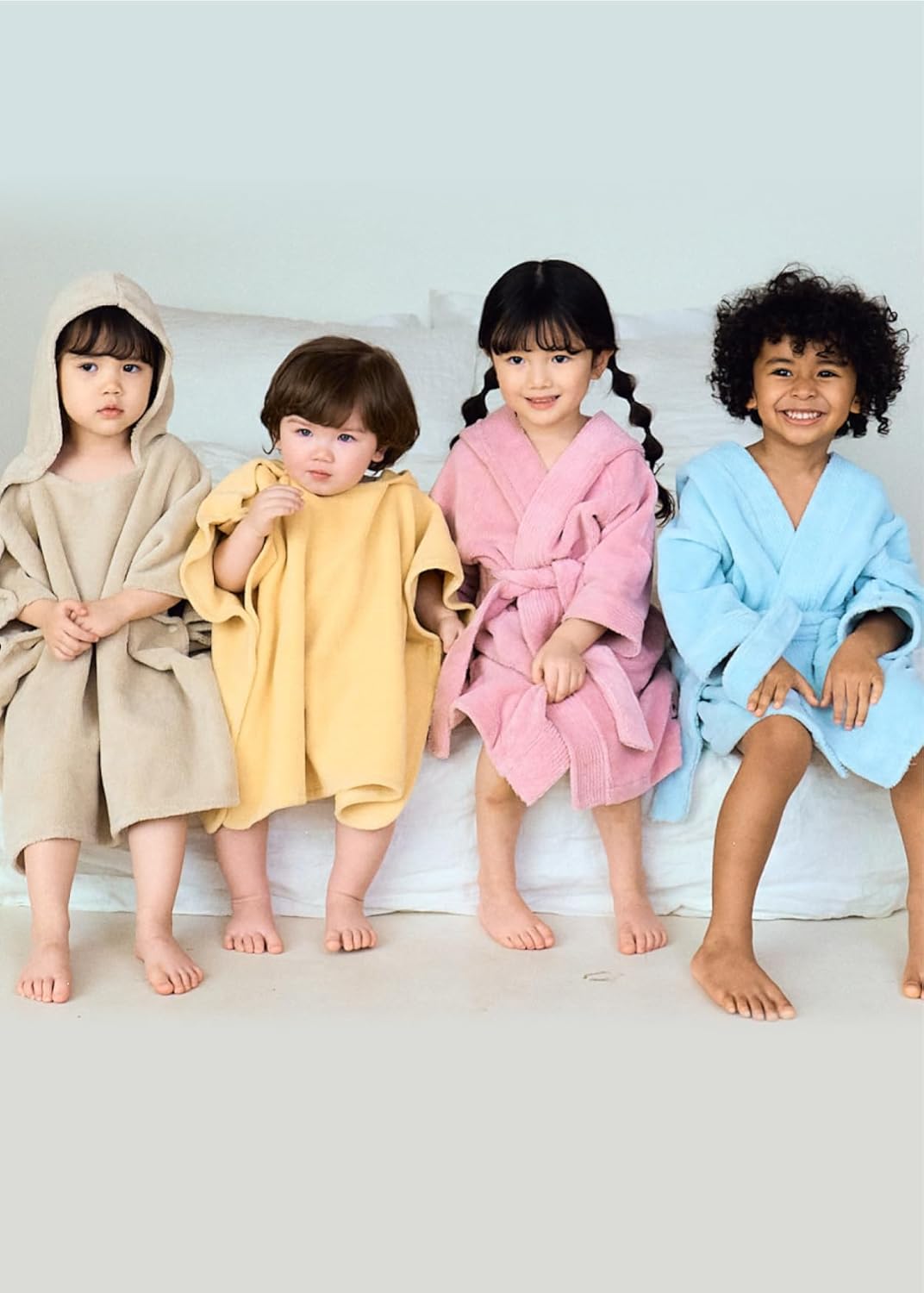 Konny Baby Hooded Towel Rayon from Bamboo Cotton Baby Bath Beach Towel Hooded Poncho, Oeko-TEX, Ultra Soft & Quick-Dry, Newborn Boys Girls Toddler (Beige, Small) - Image 10