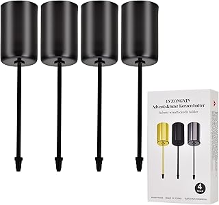 4 Pieces Advent Wreath Candle Holder for Bar Candles