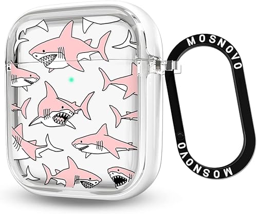 Miniatura 188 de MOSNOVO Funda protectora transparente para AirPods Pro 3, con anillo de metal duro de lujo de doble capa a prueba de golpes, diseñado para AirPods